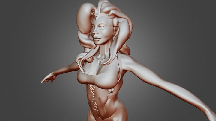 Wonder Woman minimal uniform 3D Model