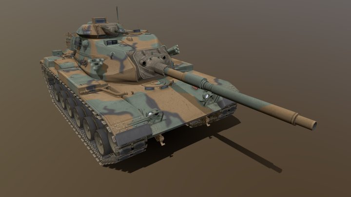 M60A3 – Modelo 3D gratuito STL