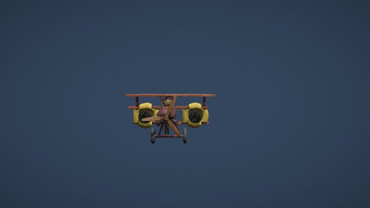 DaeRetakePlaneToy 3D Model