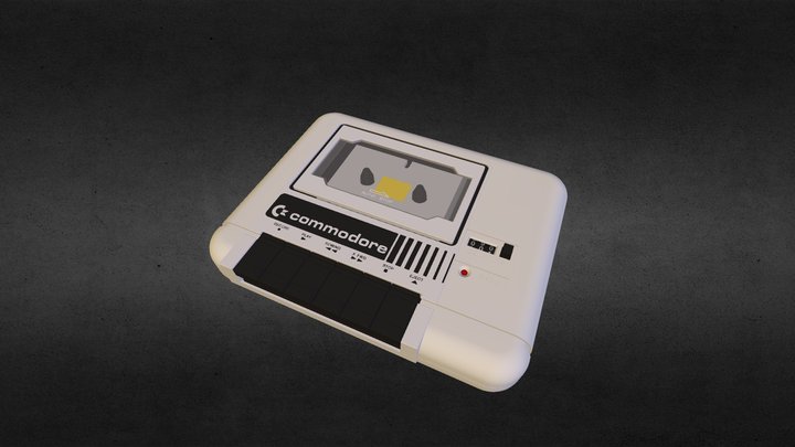 Commodore Datasette 1520 3D Model
