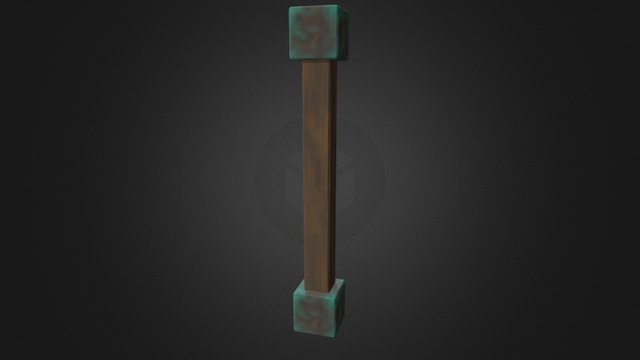Wood Pillar 3D Model