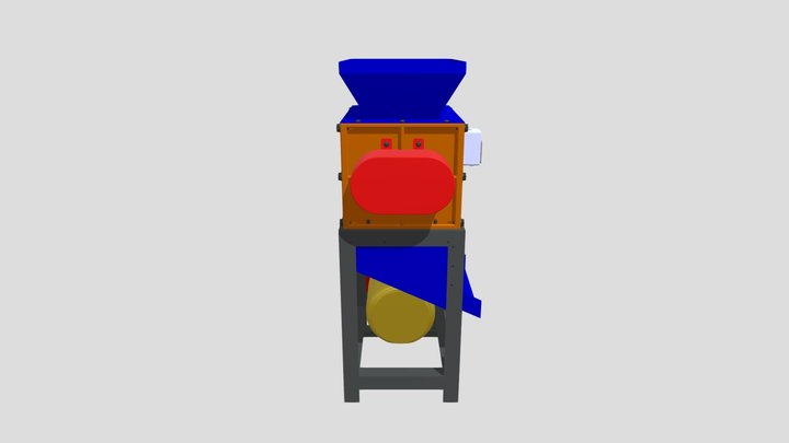 Paper Shredder Machine 3D Model