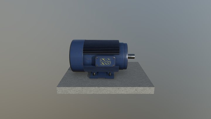 Simple Motor HD 3D Model