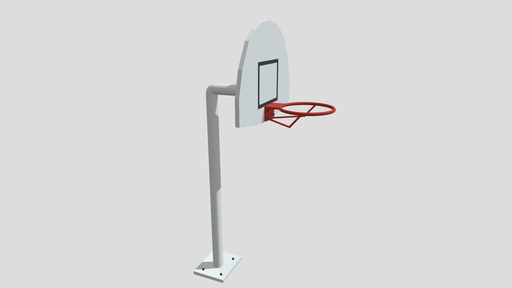 Animated Basketball Hoop – Low Poly