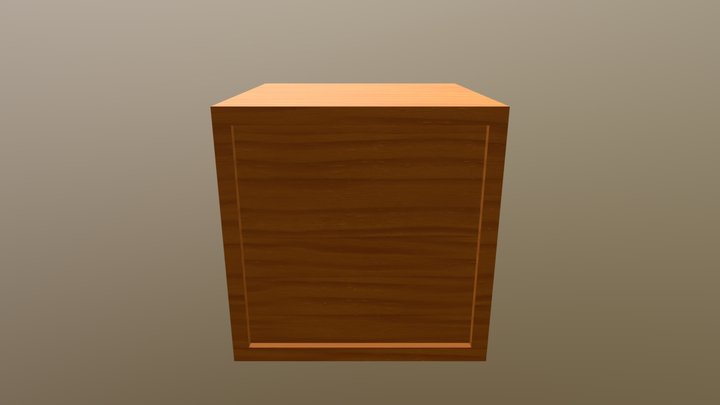 U Modeler Crate Cube 3D Model