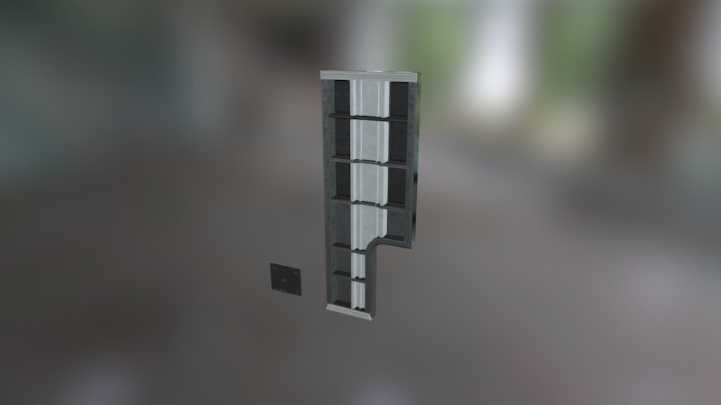 Scifi hangar wall wire | Modular