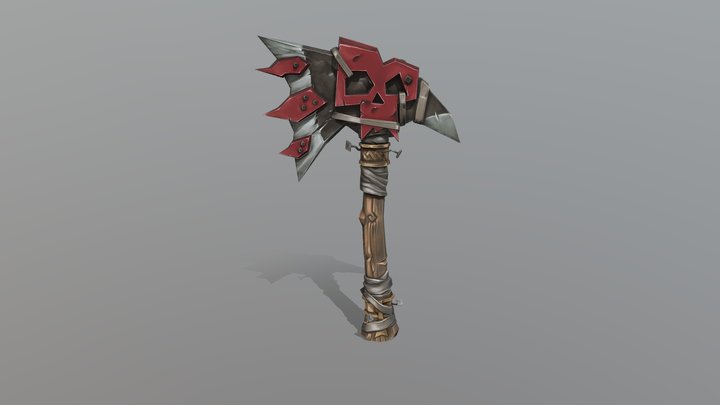 Warhammer Axe 3D Model