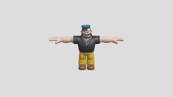 Bluto (Popeye) (Sonic Rumble) – Gratis 3D-model STL