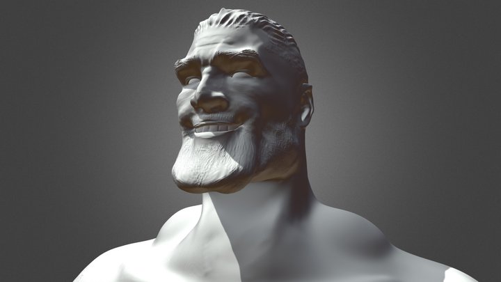 gigachad face 3D Models to Print - yeggi