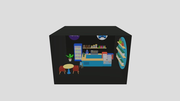 Rollic-MarkerGames-Coffee Stack ; Cafe1 3D Model