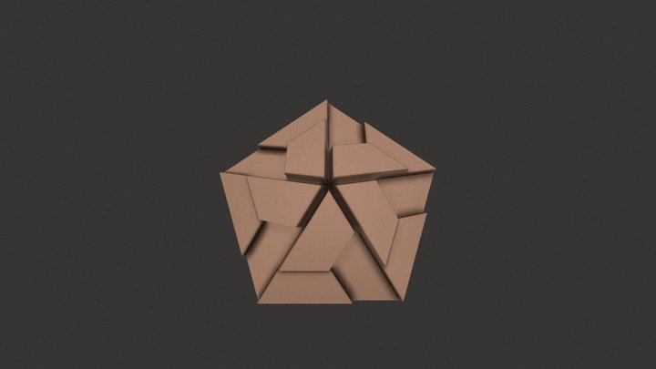 Virus Capsomer Model [wedge-shaped structure 2] 3D Model
