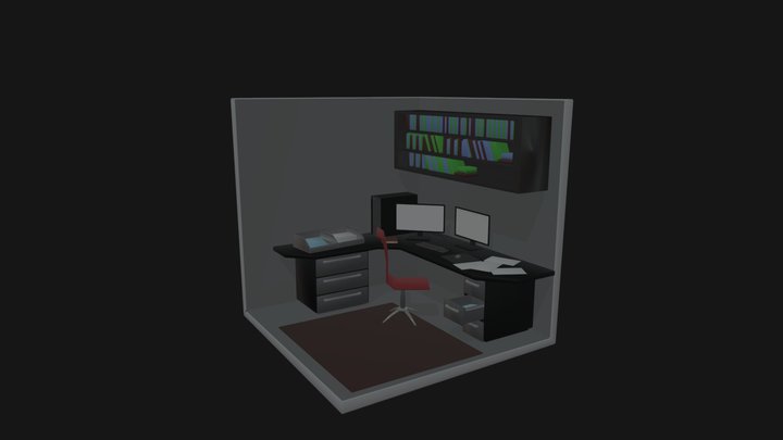 Study Room 3D Model