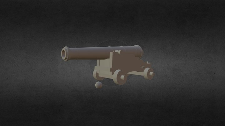 24 - Pound Canon 3D Model