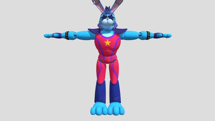 glamrock bonnie 3D Model