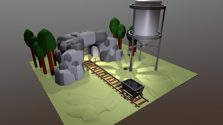 Coal mine by Jeroen 3D Model