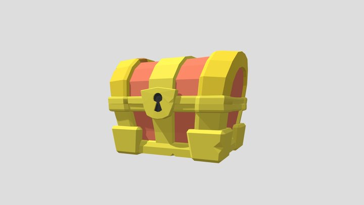 Chest lowpoly 3D Model