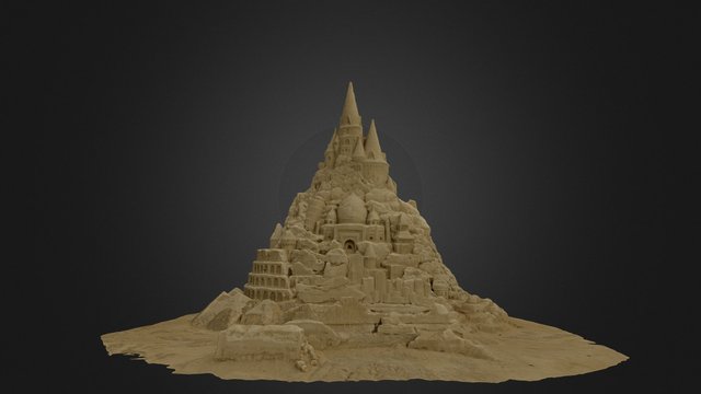 World's Tallest Sandcastle 3D Model