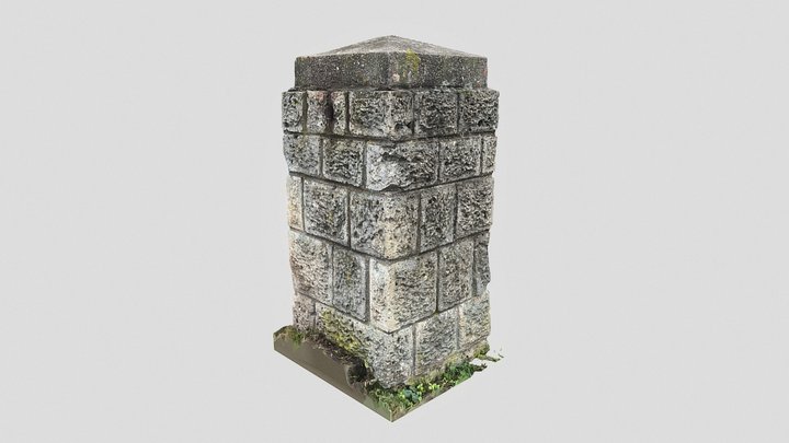 Stone Pillar 01 - RAW Scan / Iphone 13 Pro 3D Model