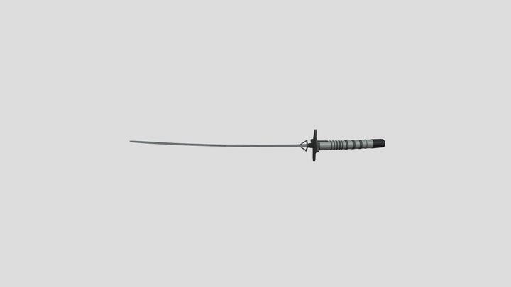 Futuristic Electric Katana 3D Model