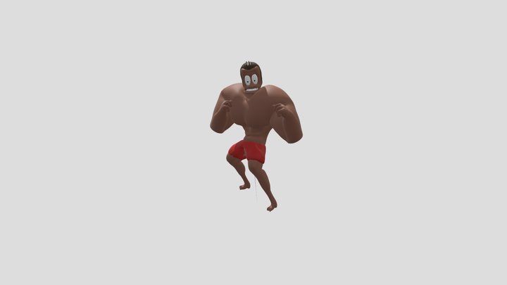 Muscleman boxing 3D Model