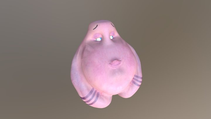 Chubby Alien 3D Model