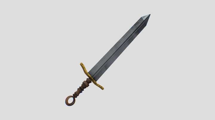 Medieval Fantasy Sword 3D Model