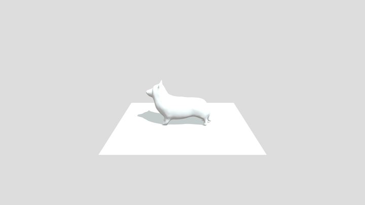 Corgi Sculpt 3D Model