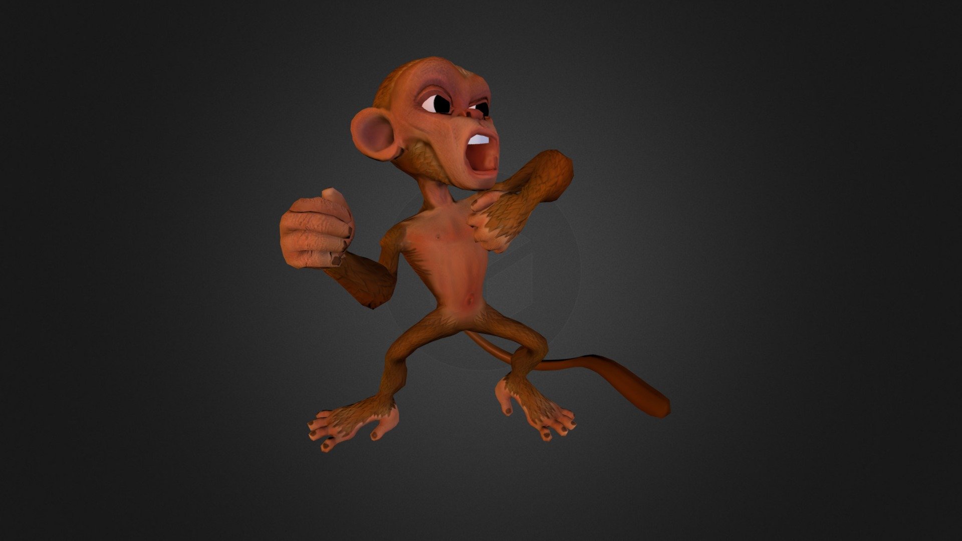 Monkey Chest Pound 3D model by mikebauerlein [d8d9c59] Sketchfab