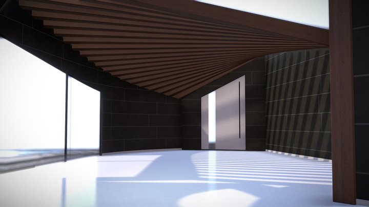 VR Black Modern Sicilian Villa (No Fornitures) 3D Model