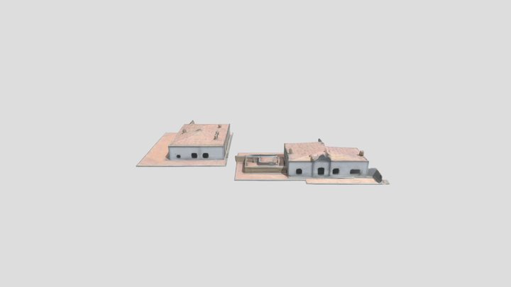 Hilltop Mediterranean Villa with Pool 3D Model