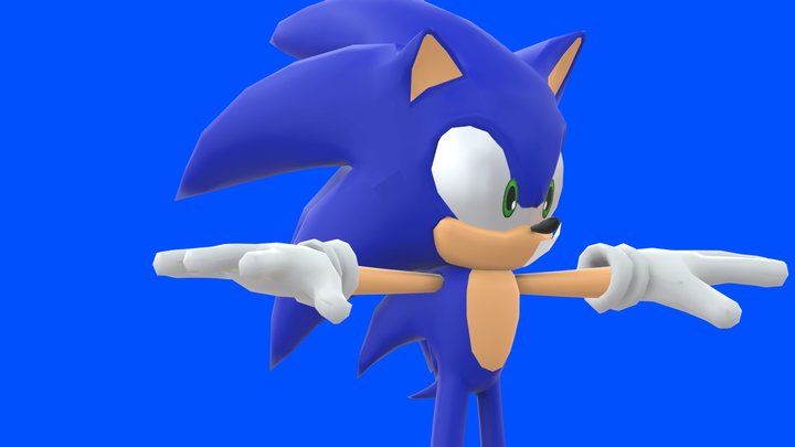 Sonic the hedgehog 3D Model