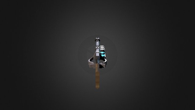 Heavy Sword LazerGun 3D Model