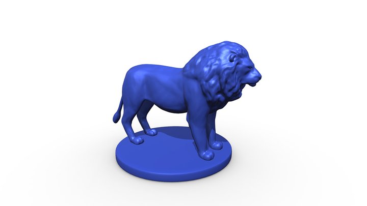 Wild Animal Lion 3D Model