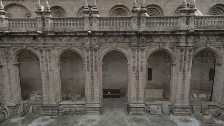 Claustro Catedral de Lugo 3D Model