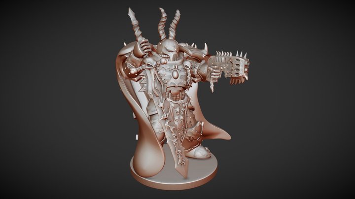 Chaos Sapce Marine 3D Model