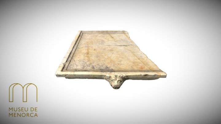 Taula amb cap de lleó-Sanitja-anys 1-50 dC 3D Model