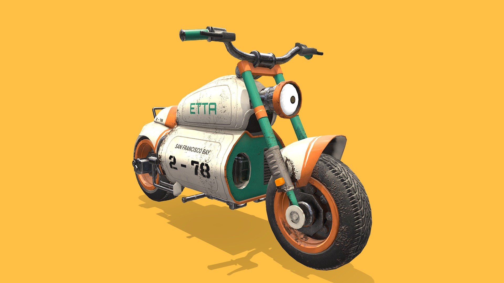 Dieselpunk Motorbike - Download Free 3D model by TheAlex [d8e0b4a ...