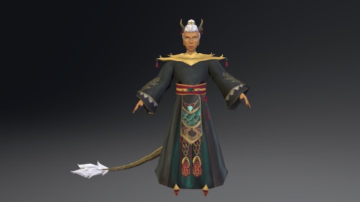 Dragon Character 3D Model
