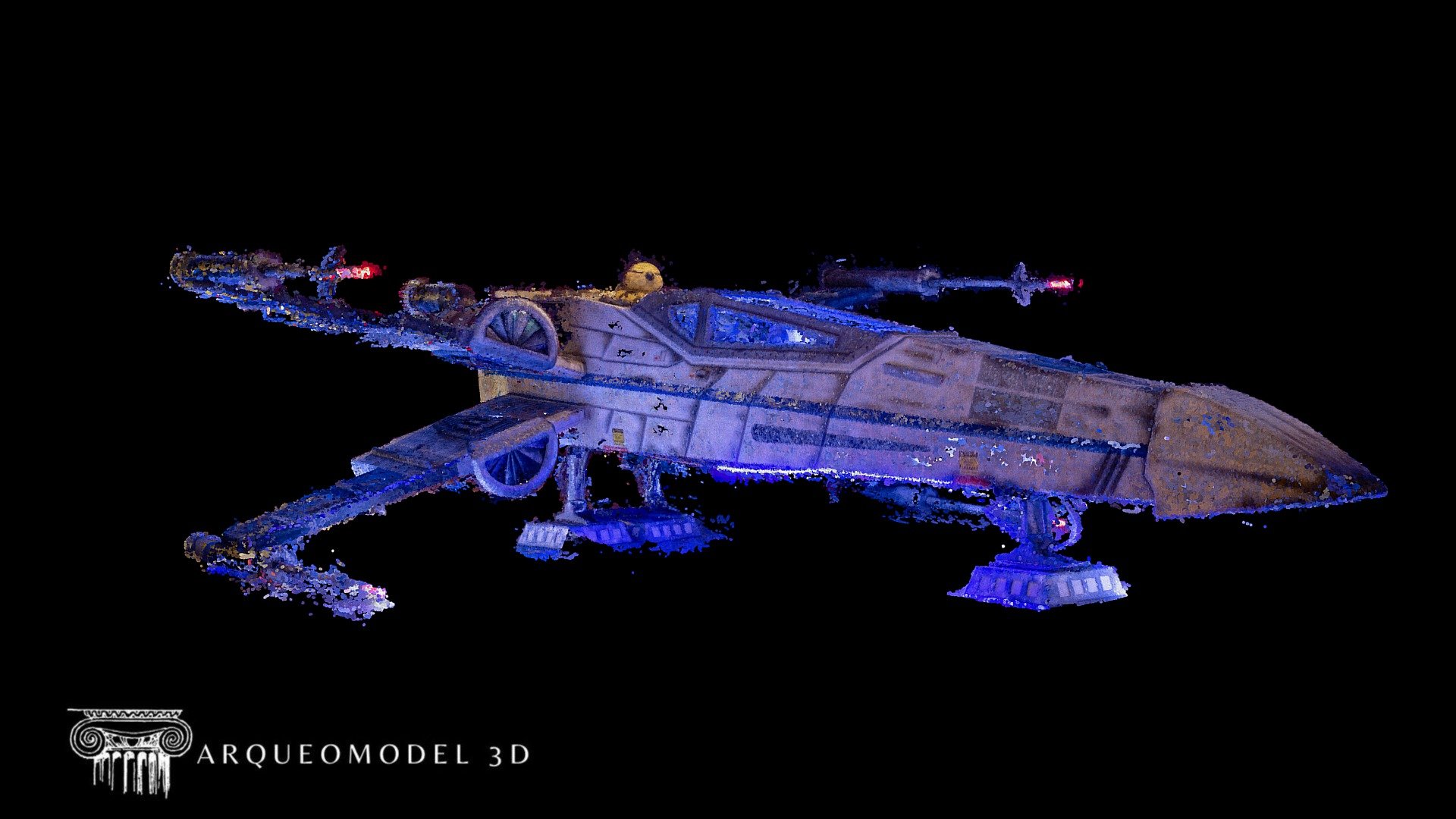 STARWARS XWING POINT CLOUD Download Free 3D model by Arqueomodel3D