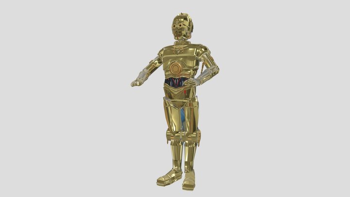C3PO　Project 1 – Hard Surface 3D Model