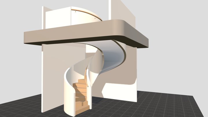 Helical-staircase 3D models - Sketchfab