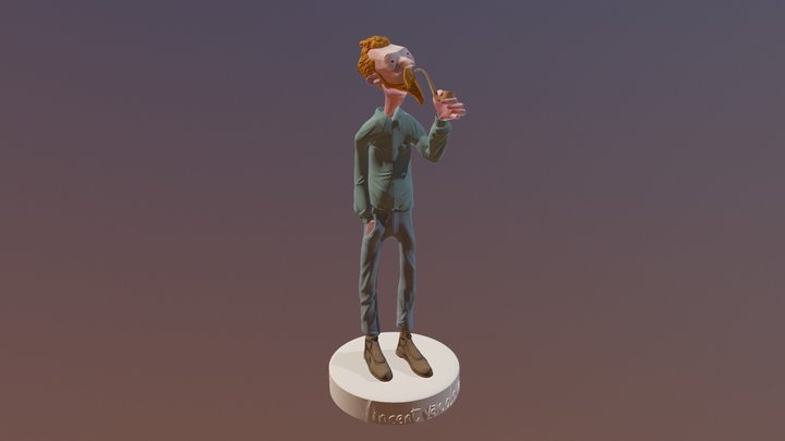 Vincent Van Love 3D Model