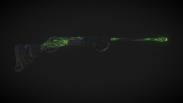 Green Lightning 3D Model