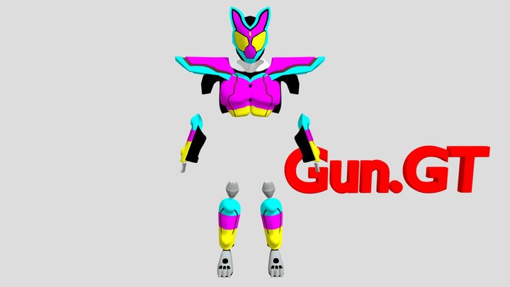 Kamen Rider Gavv By Gun. Gt 3D Model