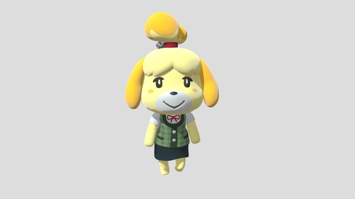 Isabelle's Walk - Animal Crossing: New Leaf 3D Model