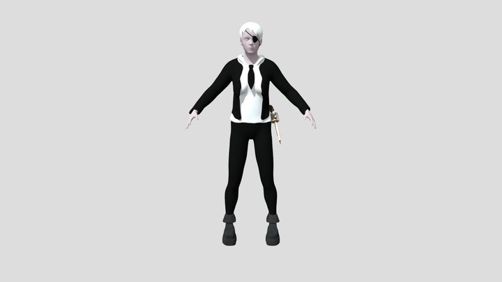Supernatural hunter Character 3D Model