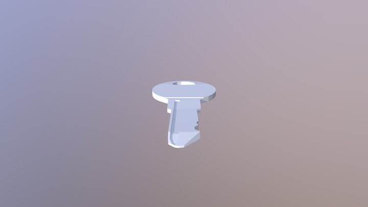 Low-Poly Key 3D Model