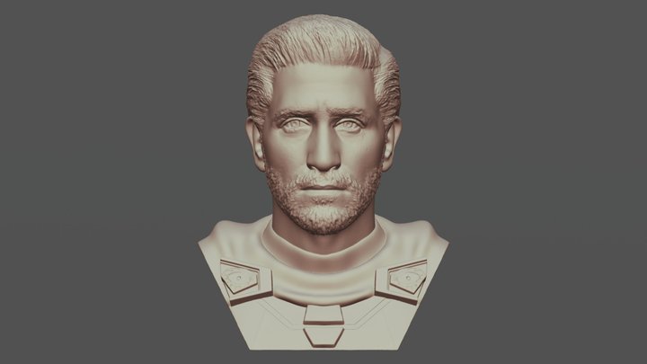Mysterio Jake Gyllenhaal bust for 3D printing 3D Model