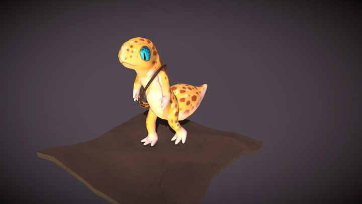 Gecko on an adventure! 3D Model