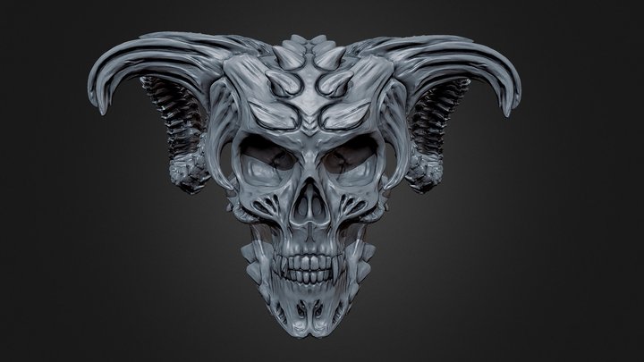 Demon Skull (sculpt) – Modelo 3D gratuito STL